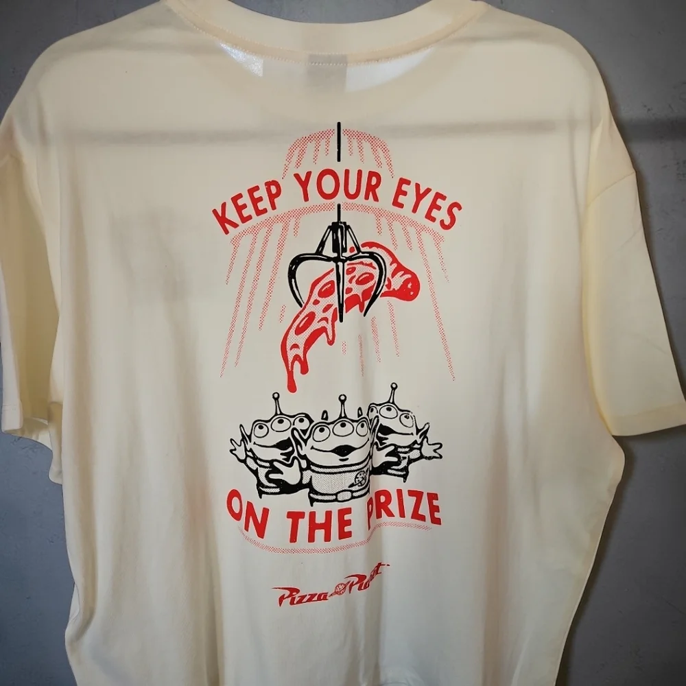 Disney Pixar Toy Story Pizza Planet Graphic Tee | XL | 100% Cotton - Picture 5 of 6